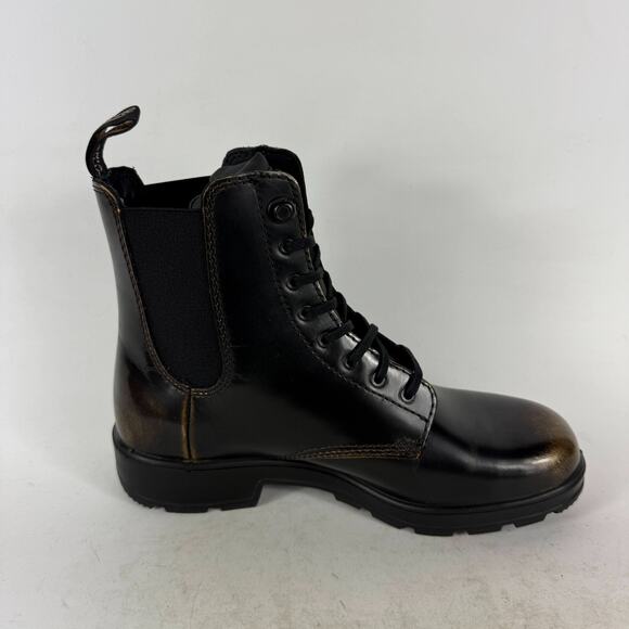 Blundstone Gore Chelsea Boots Women's 8 Black Leather Lace Up Ankle Round Toe - Picture 3 of 9